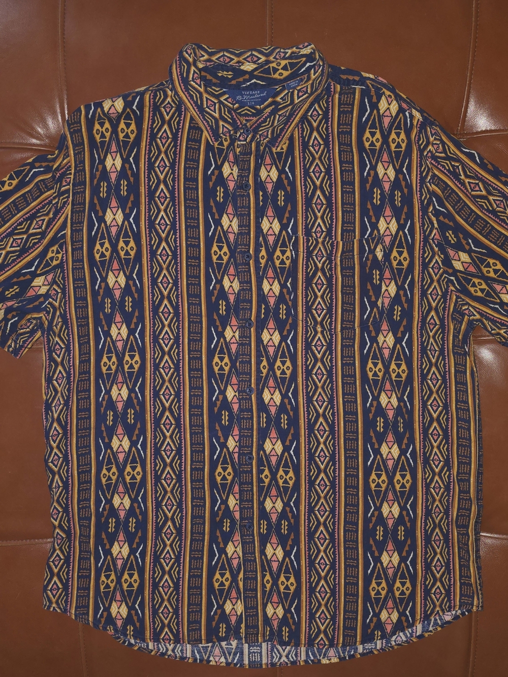 Vintage 90s multicoloured button up shirt